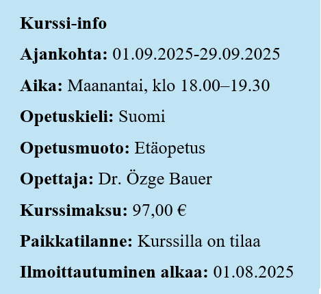 Turkin alkeiskurssi (Ryhmä A)